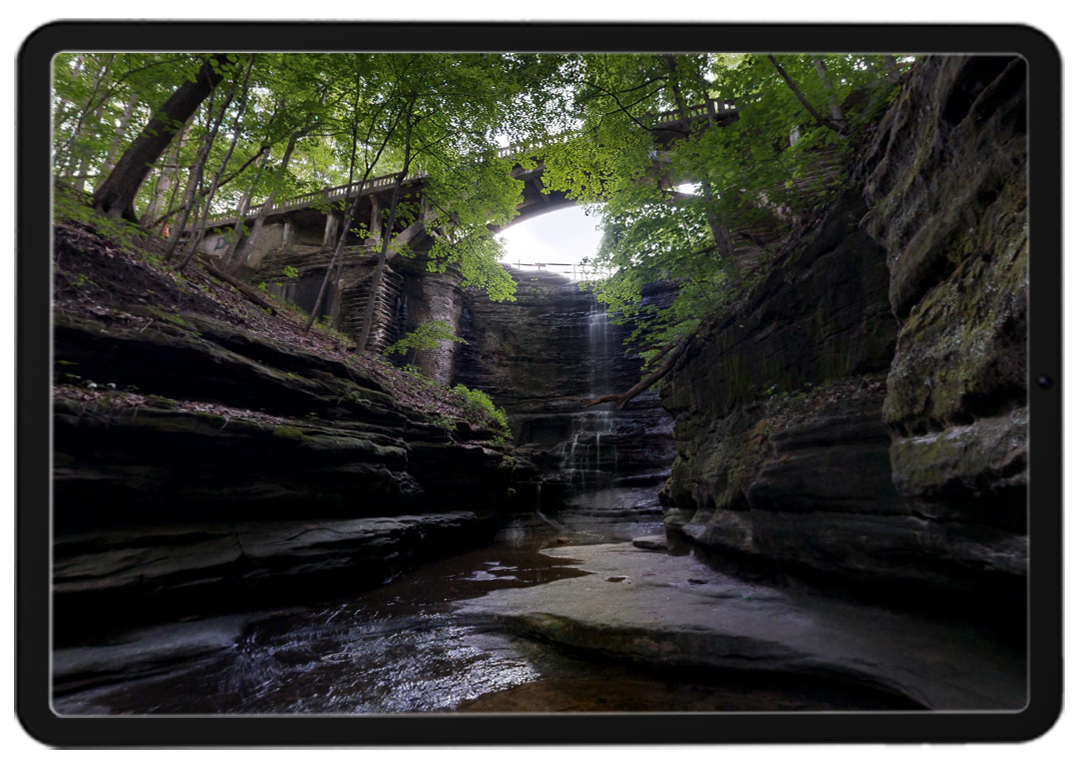 Matthiessen Lake Waterfall - Matthiessen State Park - Elements of Media